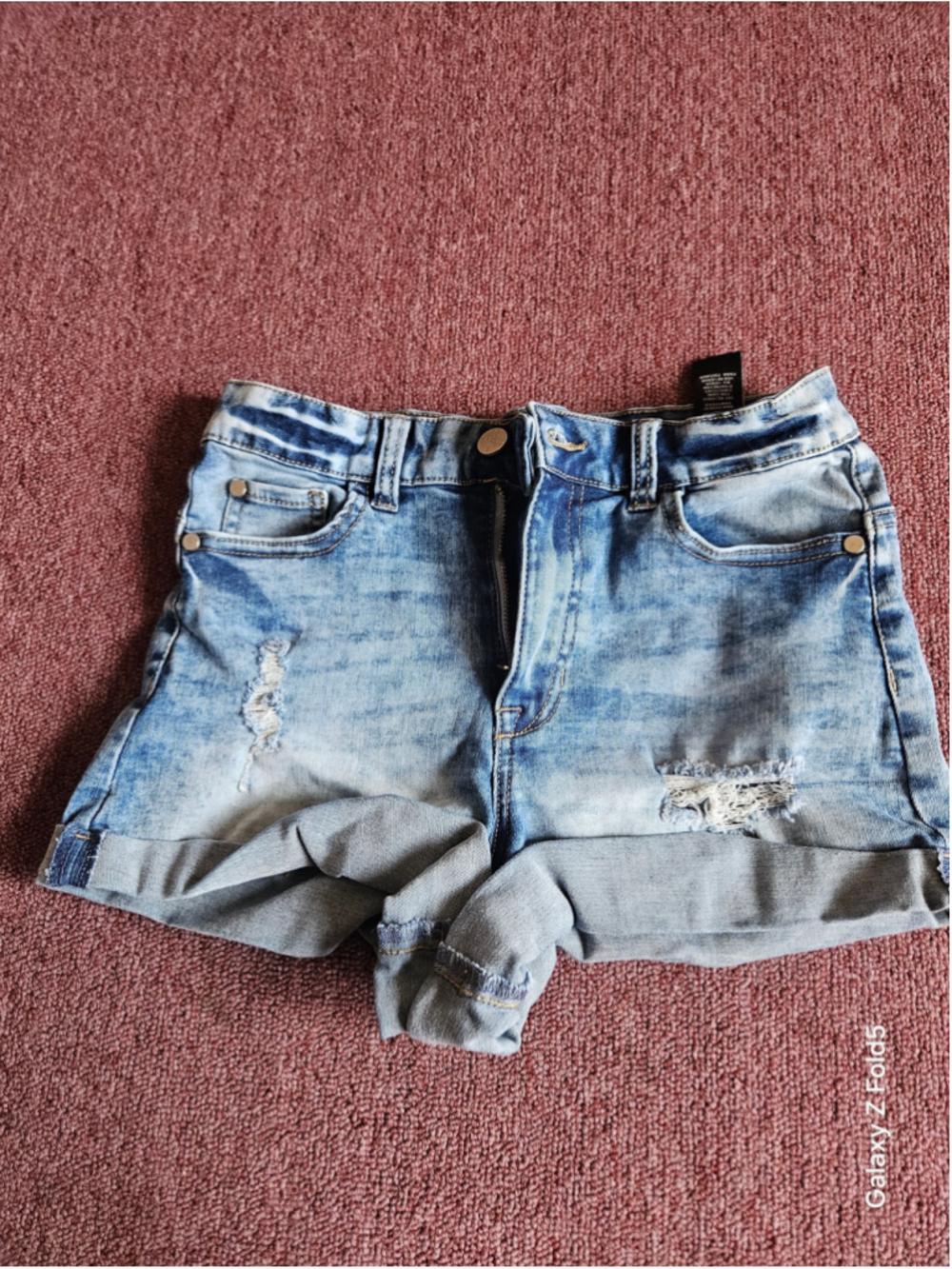 Women's Kendall + Kylie Jean Shorts Size 1 Blue